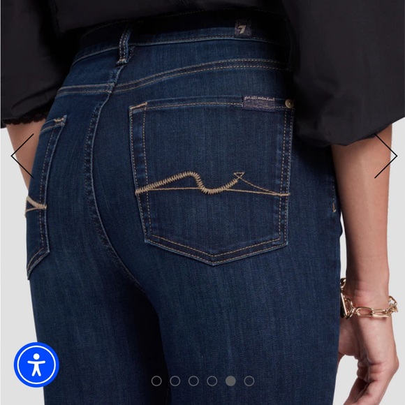 7FAMK NWT ankle skinny jean in Dian - Picture 12 of 14